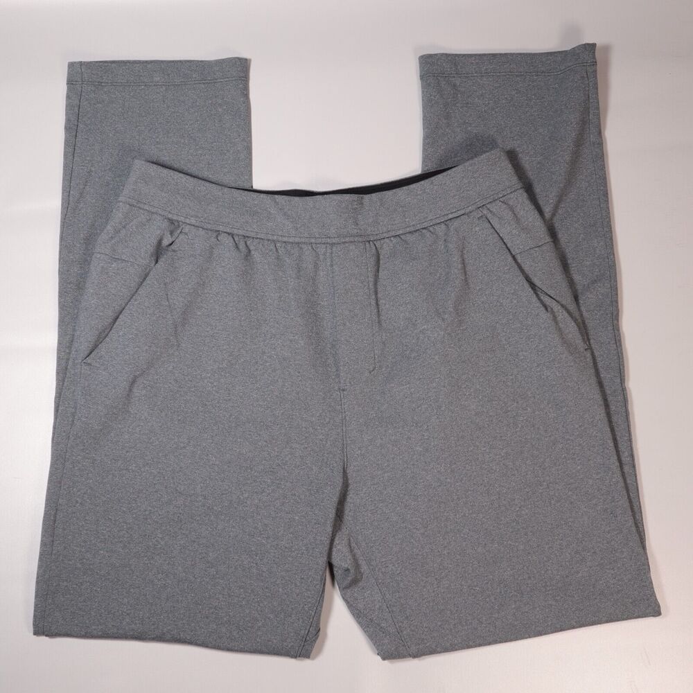 Lululemon Men’s Large L Performance Sweatpants Gray Straight Leg 32" Inseam